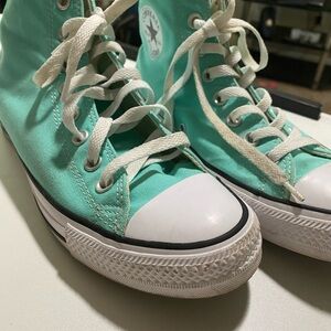 Converse  Teal High-Top Sneakers - Turquoise